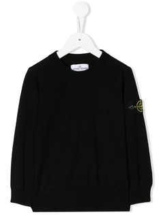 Stone Island Junior джемпер с нашивкой-логотипом