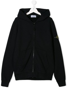 Stone Island Junior худи с нашивкой-логотипом