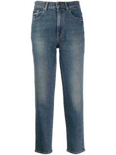 7 For All Mankind прямые джинсы с блестками