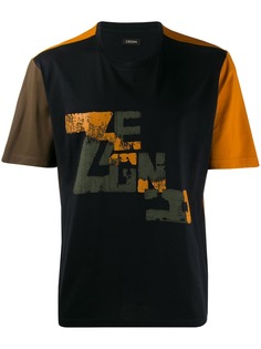 Z Zegna футболка в стиле колор блок с логотипом