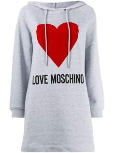 Love Moschino платье-худи с логотипом