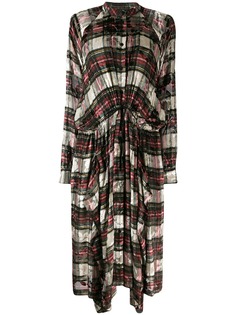 Preen By Thornton Bregazzi платье-рубашка в клетку тартан