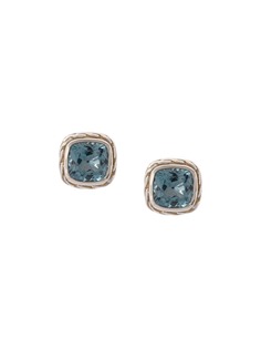 John Hardy Classic Chain topaz studs