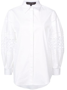 Carolina Herrera рубашка с ажурными вставками на рукавах