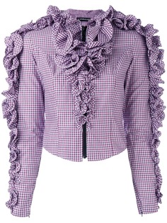 Y/Project укороченная блузка с рюшами