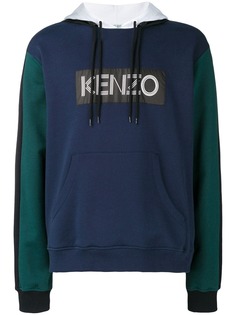 Kenzo худи с фирменной нашивкой спереди