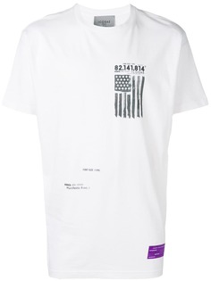 Icosae футболка с принтом слогана и флага