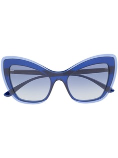 Dolce & Gabbana Eyewear солнцезащитные очки в массивной оправе кошачий глаз