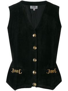 Céline Pre-Owned жилет 1970-х годов с декоративной деталью