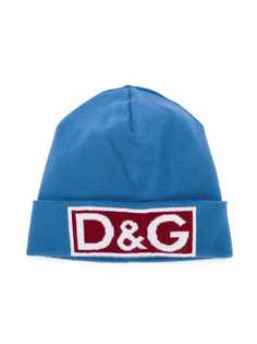 Dolce & Gabbana Kids трикотажная шапка с логотипом