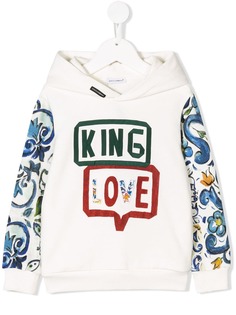 Dolce & Gabbana Kids King Love hoodie