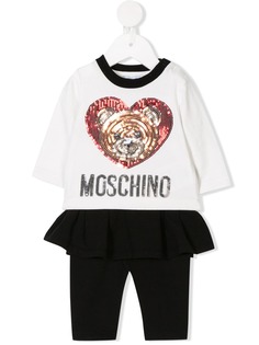 Moschino Kids комплект из футболки и леггинсов