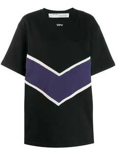 Off-White короткое платье вязки интарсия