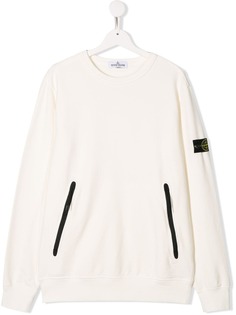 Stone Island Junior толстовка с нашивкой-логотипом