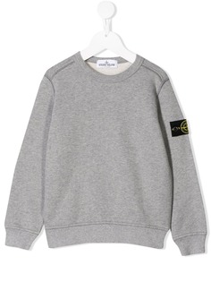 Stone Island Junior толстовка с нашивкой-логотипом