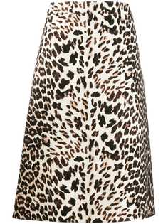Prada юбка с леопардовым принтом