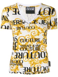 Versace Jeans Couture футболка с принтом Baroque и логотипом