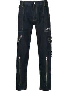 Alexander McQueen джинсы с карманами на молнии