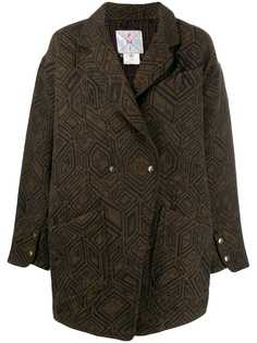 Fendi Pre-Owned пальто в полоску 1980-х годов