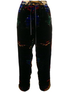 Pierre-Louis Mascia cropped velvet trousers