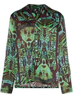 Edward Crutchley рубашка с графичным принтом