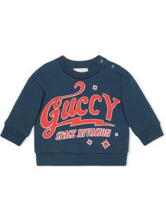 Gucci Kids толстовка с принтом
