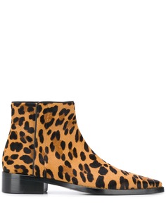 Dolce & Gabbana ботинки с леопардовым принтом