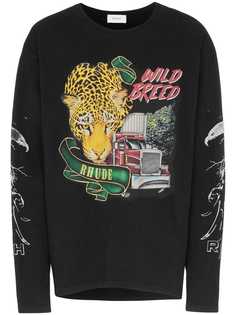 Rhude футболка Wild Breed с длинными рукавами