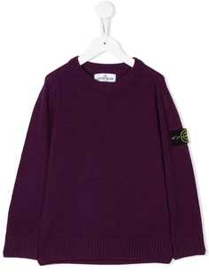 Stone Island Junior джемпер с нашивкой-логотипом