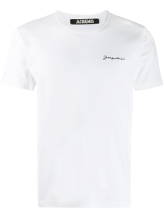 Jacquemus футболка с вышитым логотипом