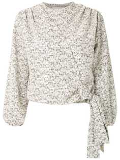 Framed Cashquere tweed blouse