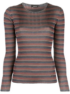 Akris полосатый свитер тонкой вязки