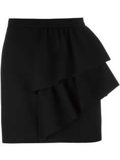 Saint Laurent юбка с оборками