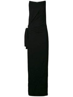 Tom Ford длинное платье с узлом спереди