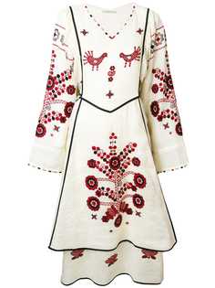Vita Kin расклешенное платье с цветочной вышивкой