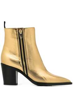 Gianvito Rossi ботильоны с эффектом металлик