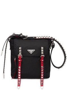 Prada сумка на плечо с заклепками