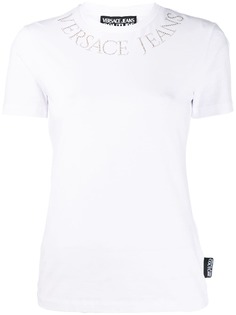 Versace Jeans Couture футболка с логотипом и заклепками