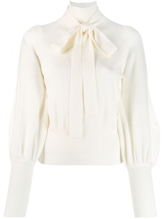 Zimmermann трикотажный топ с завязками на воротнике