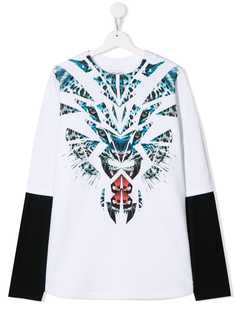 Marcelo Burlon County Of Milan Kids футболка с графичным принтом