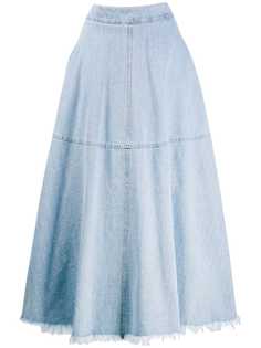Federica Tosi длинная юбка с бахромой