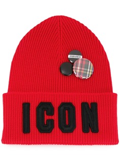 Dsquared2 шапка Icon с нашивкой