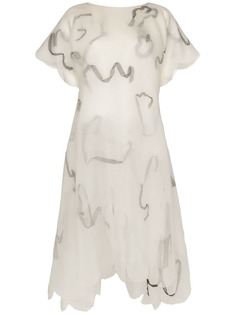 Susan Fang многослойное платье миди с лентами