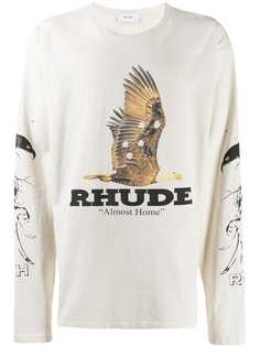 Rhude топ с логотипом