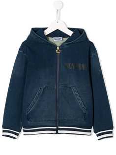 Moschino Kids джинсовое худи