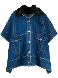 Pinko однобортное пальто-кейп