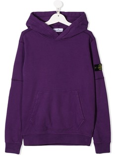 Stone Island Junior худи с нашивкой