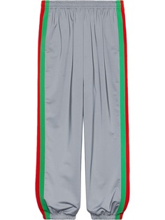 Gucci спортивные брюки с лампасами в полоску Web