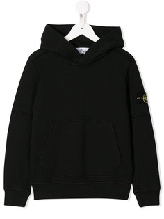 Stone Island Junior худи с нашивкой-логотипом