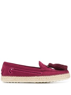 Tods лоферы с кисточками